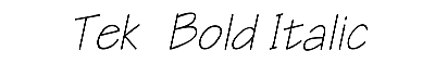 Download Tek  Bold Italic
