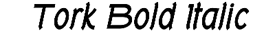 Download Tork Bold Italic