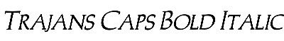 Download Trajans-Caps Bold Italic