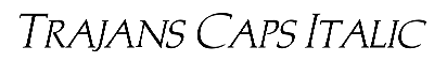 Download Trajans-Caps Italic