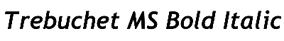 Download Trebuchet MS Bold Italic