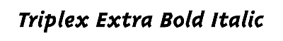 Download Triplex-ExtraBold Italic