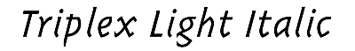 Download Triplex-Light Italic