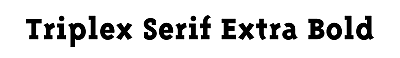 Download TriplexSerif-ExtraBold