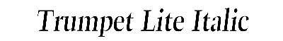 Download TrumpetLite Italic