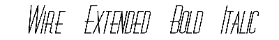 Download Wire-Extended Bold Italic