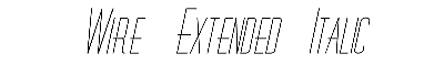 Download Wire-Extended Italic