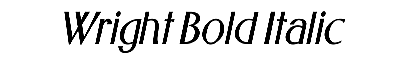 Download Wright Bold Italic