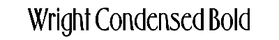 Download Wright-Condensed Bold