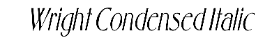 Download Wright-Condensed Italic